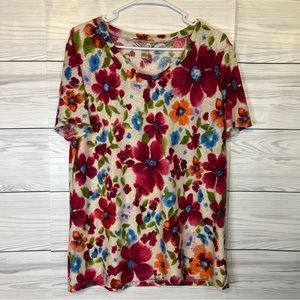 Med.  white Stag blouse